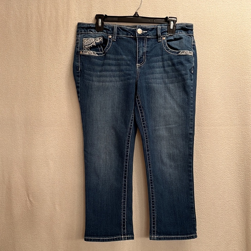 PETITE SIZE 10 CROPPED ANKLE JEANS